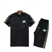 2020 tee shirt gucci homme Trainingsanzug mannche courte classic noir gg